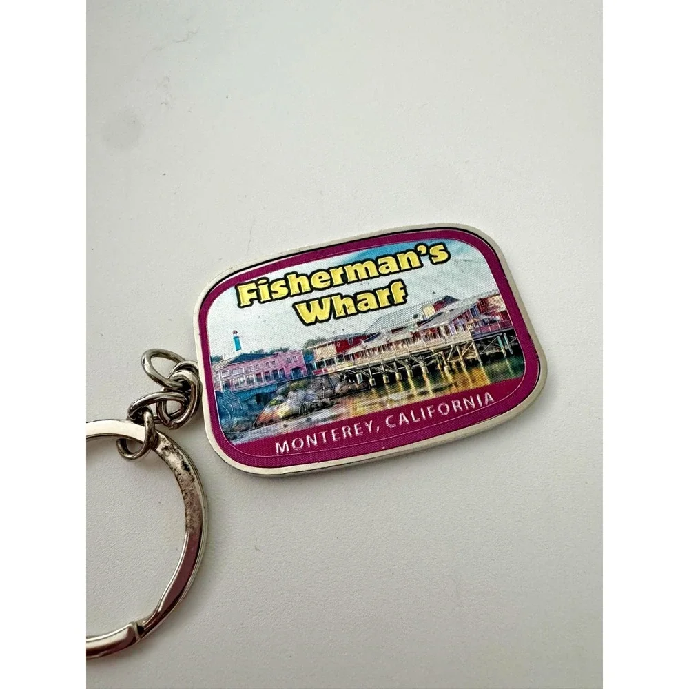 Fisherman's Wharf Keychain Key Ring Monterey‎ California Souvenir